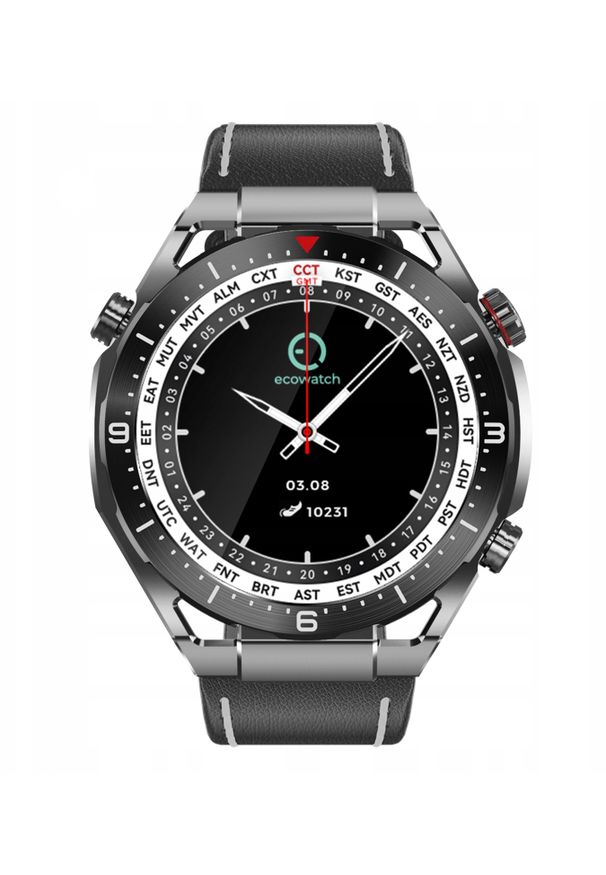 NoName - Smartwatch Smartwatch MAXCOM Ecowatch1 Czarny 3paski Zegarek sportowy klasyczny EW01BL. Rodzaj zegarka: smartwatch. Kolor: czarny. Styl: klasyczny, sportowy