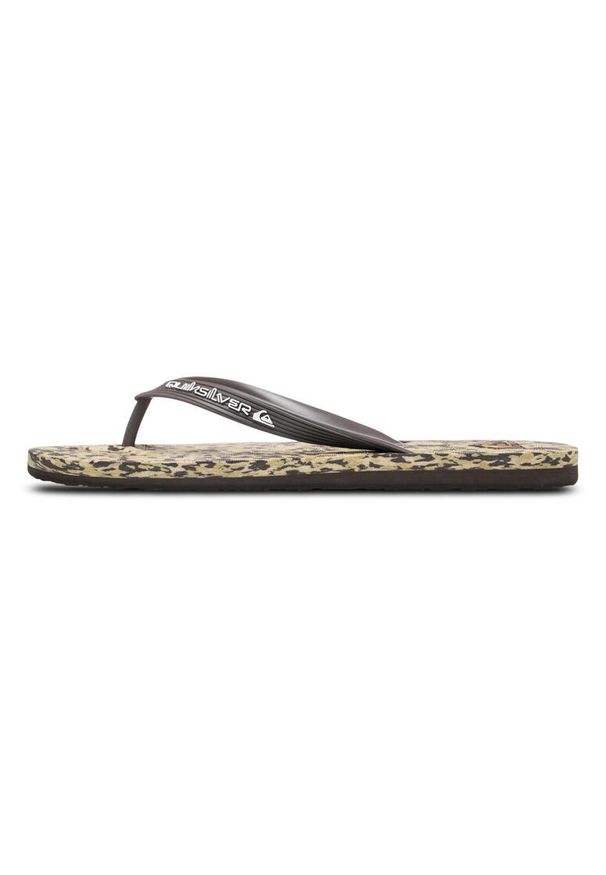 Quiksilver - Klapki dla Mężczyzn MOLOKAI RECYCLED. Okazja: na plażę. Kolor: beżowy. Materiał: guma, syntetyk. Styl: sportowy