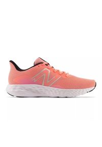 Buty New Balance W W411LH3 różowe. Kolor: różowy. Materiał: syntetyk, materiał. Szerokość cholewki: normalna. Sport: fitness