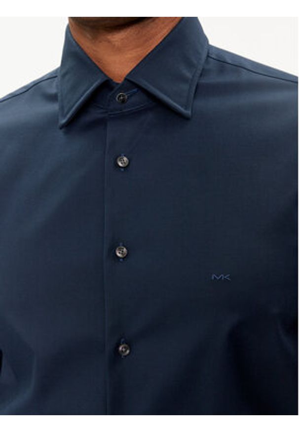 Michael Kors Koszula MD0DS01032 Granatowy Slim Fit. Kolor: niebieski. Materiał: bawełna