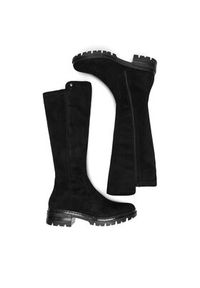 Rieker Kozaki 76890-00 Czarny. Kolor: czarny. Materiał: materiał #6