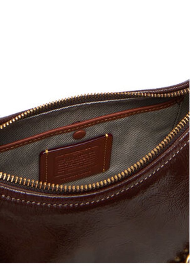 Coach Torebka Juliet 25 CAD75 B4MPL Brązowy. Kolor: brązowy. Materiał: skórzane