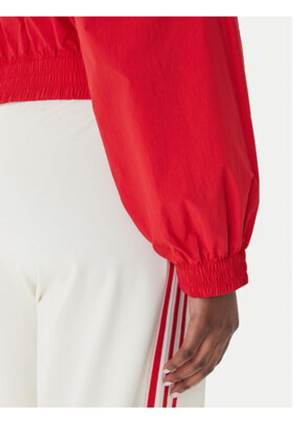 Adidas - adidas Bluza Blocked Washed KD8788 Czerwony Oversize. Kolor: czerwony. Materiał: syntetyk