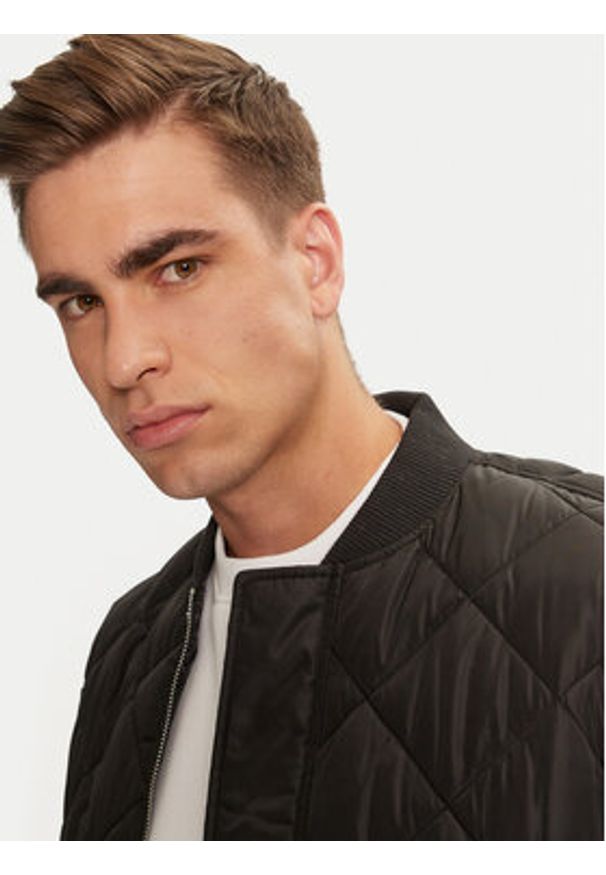 Richmond X Kurtka bomber Rendina UMA24114PI Czarny Regular Fit. Kolor: czarny. Materiał: syntetyk
