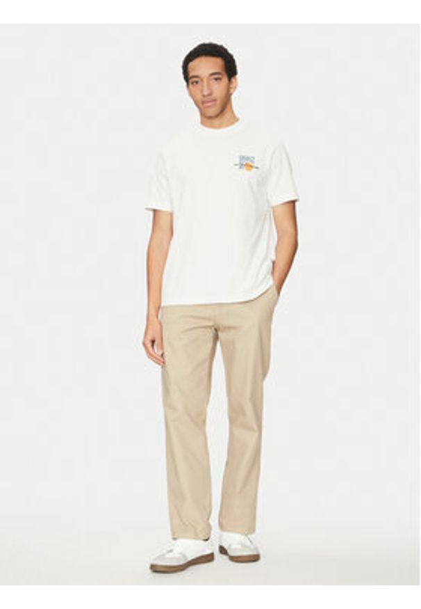 Marc O'Polo Denim T-Shirt 500 0005 973 Biały. Typ kołnierza: polo. Kolor: biały. Materiał: bawełna