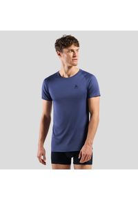 Odlo - Koszulka męska ODLO Active F-Dry Light Eco BL Top Crew Neck S/S. Kolor: niebieski. Sport: fitness