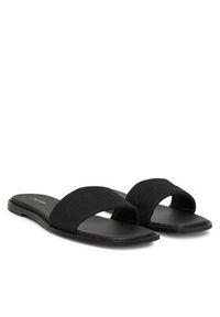 Calvin Klein Klapki Flat Slide - He HW0HW02378 Czarny. Kolor: czarny. Materiał: materiał