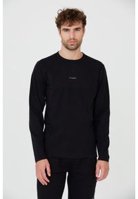 C.P. Company - C.P. COMPANY Czarny męski bawełniany longsleeve, Rozmiar M. Kolor: czarny. Materiał: bawełna. Długość rękawa: długi rękaw #1