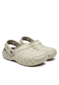 Crocs Klapki Classic Lined Overpuff Clog 210059 Beżowy. Kolor: beżowy
