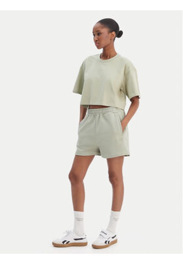 Reebok T-Shirt Reebok x Ewa Chodakowska Olka RK25612CCW Zielony jasny Relaxed Fit. Kolor: zielony. Materiał: bawełna