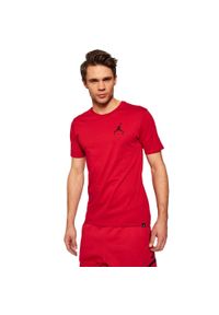 Jordan - T-shirt Nike Mj Jumpman Air Embroidered Tee. Kolor: czerwony. Wzór: haft. Sport: koszykówka