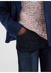 bonprix - Dżinsy z szerokimi nogawkami, mid waist. Kolor: niebieski. Styl: elegancki #3