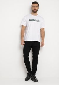 Born2be - Czarne Jeansy Joggery ze Ściągaczami i Sznurkiem w Pasie Winara. Okazja: na co dzień. Kolor: czarny. Styl: casual