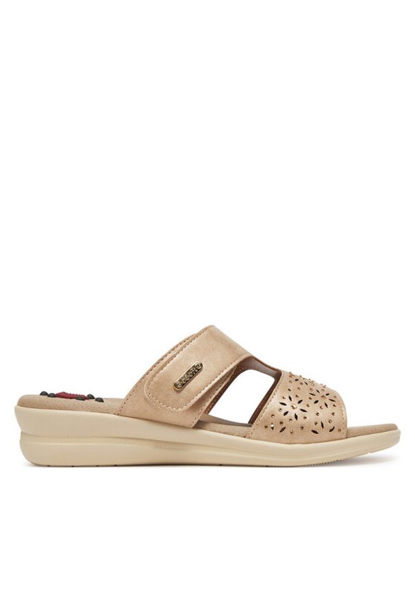 Go Soft Klapki LAH3T9092-5 Beżowy. Kolor: beżowy. Materiał: materiał