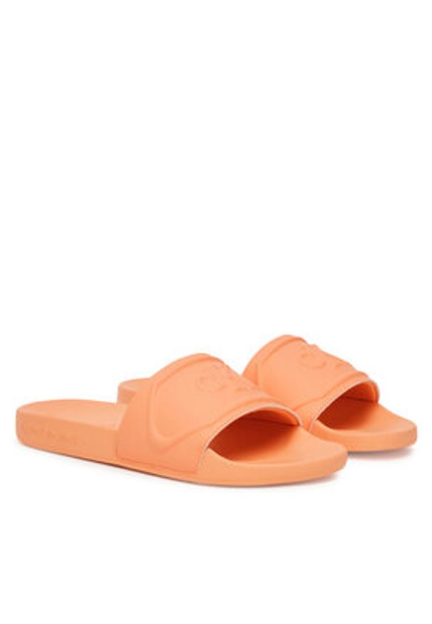 Calvin Klein Jeans Japonki Slide Pu Hf Mg YW0YW01879 Pomarańczowy. Kolor: pomarańczowy. Materiał: skóra