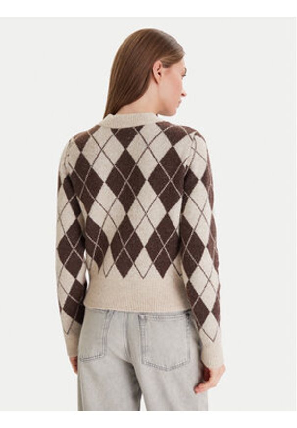 Vero Moda Kardigan Halo 10342792 Brązowy Regular Fit. Kolor: brązowy. Materiał: syntetyk