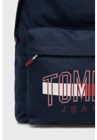 Tommy Jeans Plecak męski kolor granatowy duży z nadrukiem. Kolor: niebieski. Wzór: nadruk #3
