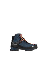 Salewa - Buty trekkingowe męskie Mtn Trainer Mid GTX. Kolor: wielokolorowy, niebieski, czarny. Technologia: Gore-Tex