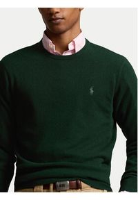 Polo Ralph Lauren Sweter 710876714002 Zielony Regular Fit. Typ kołnierza: polo. Kolor: zielony. Materiał: wełna #4