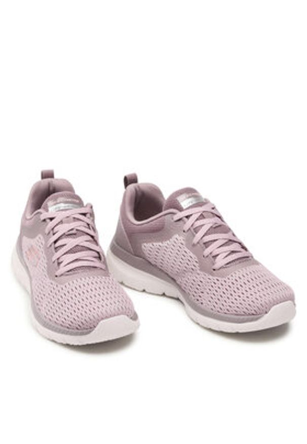 skechers - Skechers Sneakersy Quick Path 12607/LAV Różowy. Kolor: różowy. Materiał: materiał