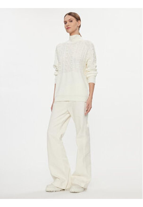 Silvian Heach Sweter GPA23251LU Écru Regular Fit. Materiał: syntetyk