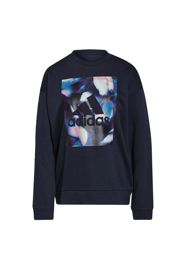 Adidas - Bluza damska adidas U4U Soft Knit Swe. Kolor: niebieski. Sport: fitness