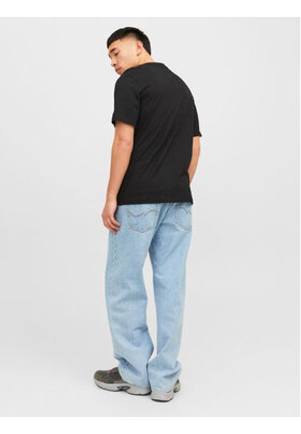 Jack & Jones - Jack&Jones T-Shirt Vesterbro 12240121 Czarny Relaxed Fit. Kolor: czarny. Materiał: bawełna