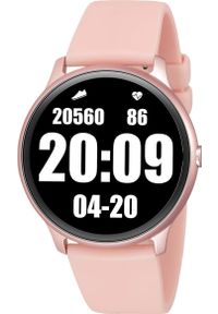 Smartwatch Rubicon KW13 Różowy (RNCE61RIBX05AX). Rodzaj zegarka: smartwatch. Kolor: różowy #1