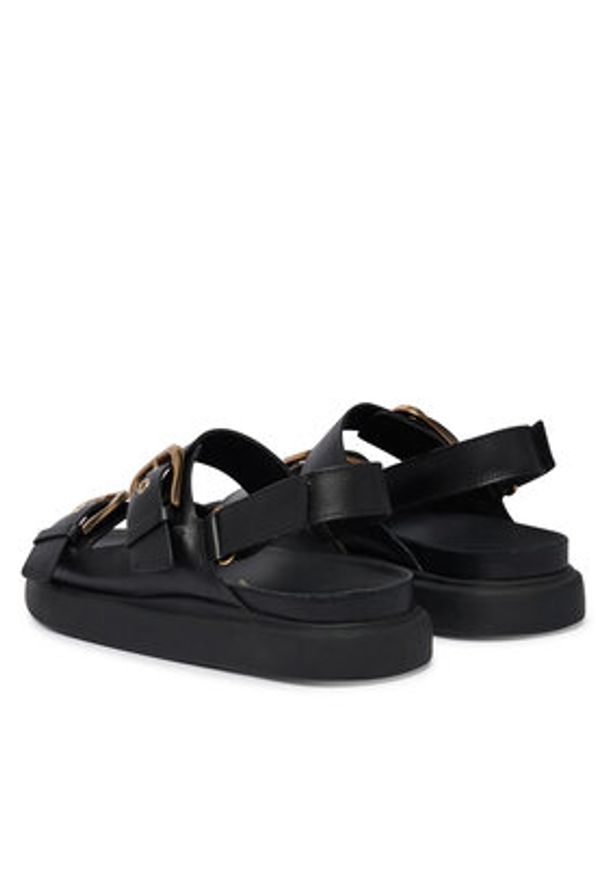 Clarks Sandały Aristella Bay 26185807 Czarny. Kolor: czarny. Materiał: skóra