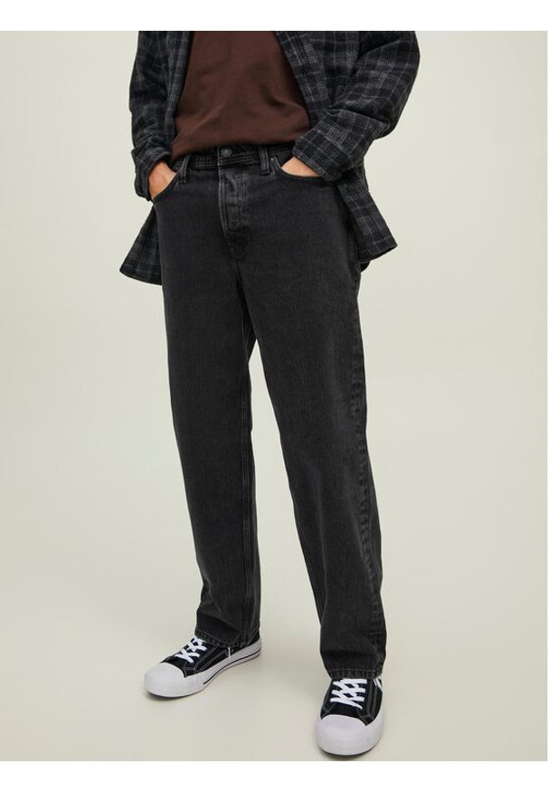 Jack & Jones Jeansy Eddie 12216879 Czarny Loose Fit. Kolor: czarny