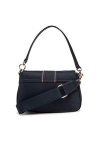 TOMMY HILFIGER - Tommy Hilfiger Torebka Poppy Conv. Crossover Corp AW0AW17168 Granatowy. Kolor: niebieski
