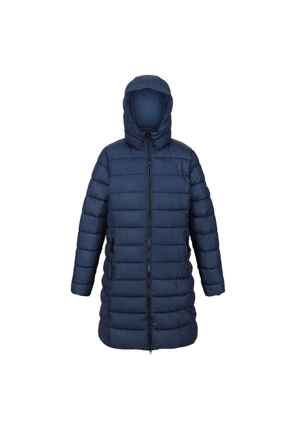 Andia Regatta damski turystyczny płaszcz zimowy. Kolor: niebieski. Sezon: zima. Sport: turystyka piesza