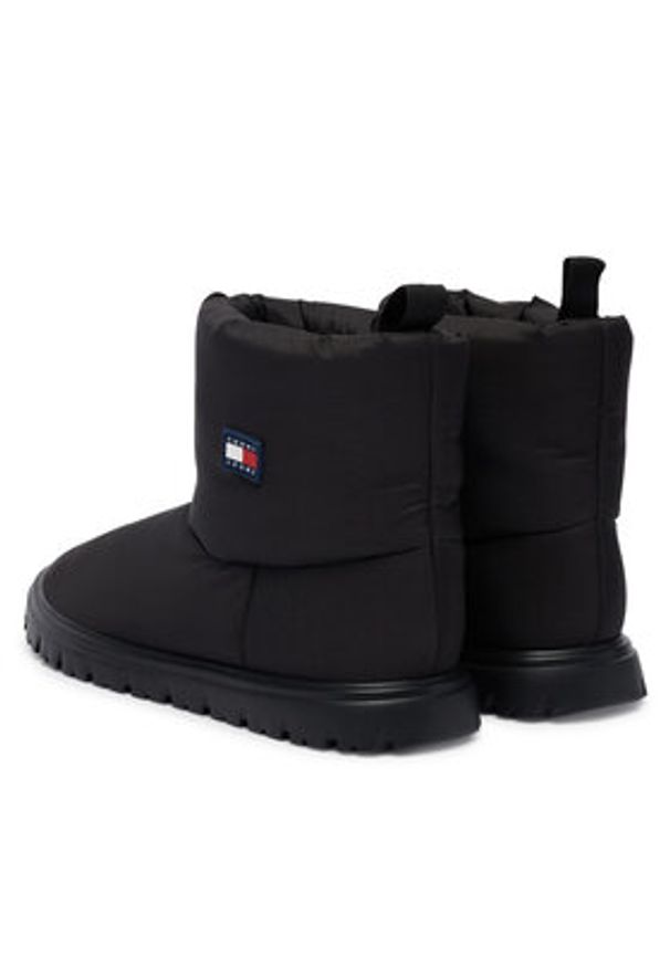 Tommy Jeans Śniegowce Tjw Snow Boot EN0EN02823 Czarny. Kolor: czarny. Materiał: materiał