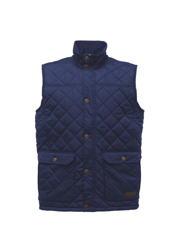 Regatta - Bezrękawnik Męski Tyler Bez Rękawów / Kamizelka. Kolor: niebieski. Długość rękawa: bez rękawów. Styl: sportowy. Sport: turystyka piesza