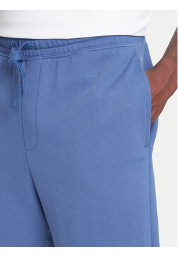 Hugo - HUGO Szorty sportowe Dayono 50530696 Niebieski Relaxed Fit. Kolor: niebieski. Materiał: bawełna. Styl: sportowy