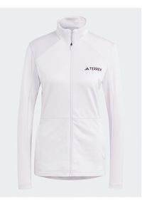 Adidas - adidas Polar Terrex Multi Full-Zip Fleece Jacket HN5461 Fioletowy Slim Fit. Kolor: fioletowy. Materiał: polar, syntetyk