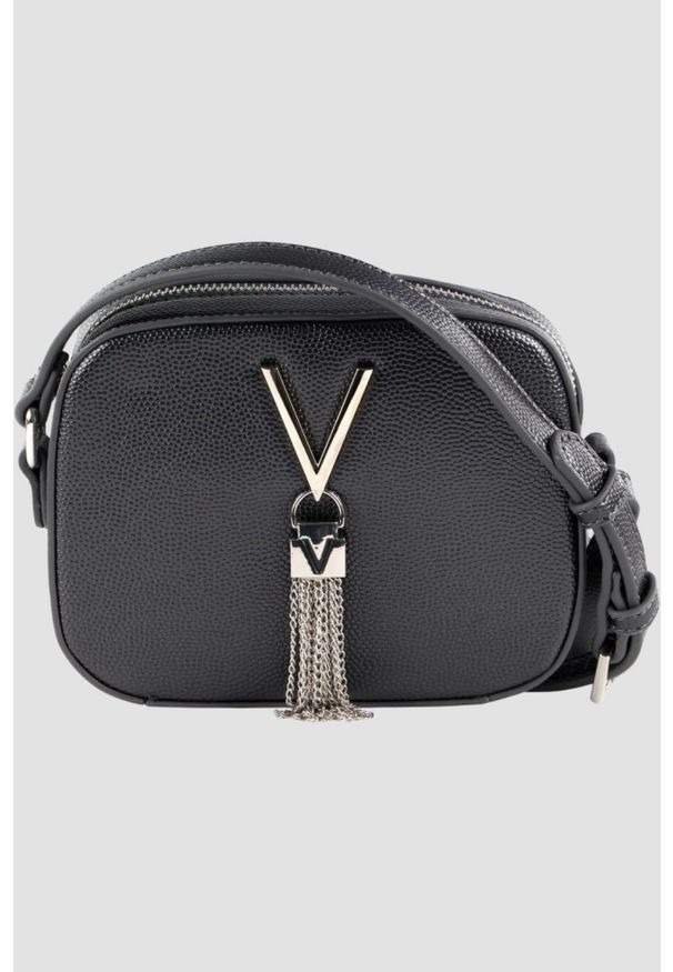 Valentino by Mario Valentino - VALENTINO Szara torebka Divina Camera Bag. Kolor: szary. Rozmiar: małe