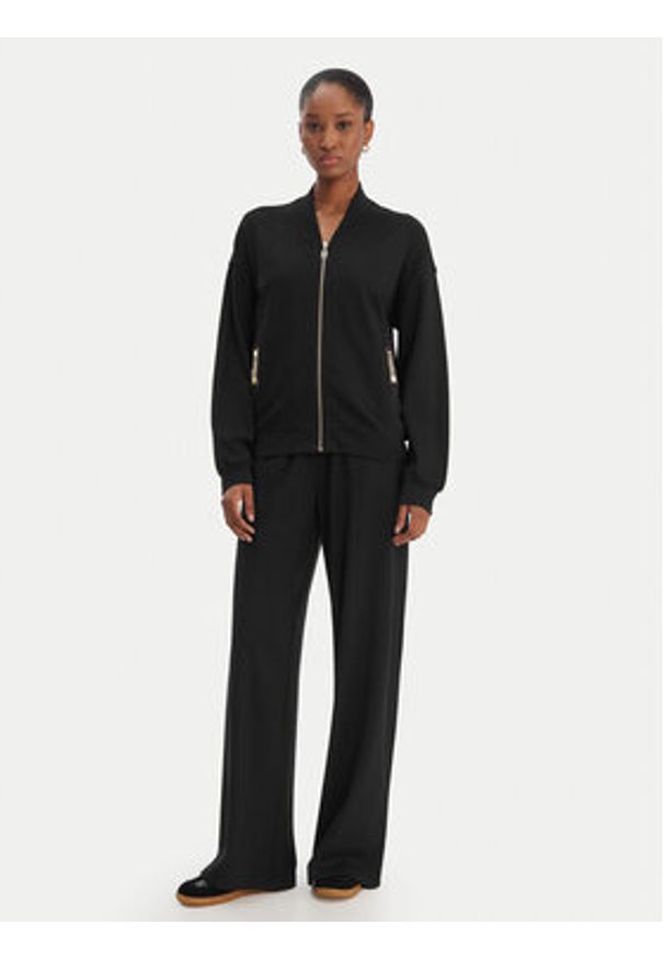 Liu Jo Sport Bluza TA6241 JS182 Czarny Regular Fit. Kolor: czarny. Materiał: wiskoza. Styl: sportowy