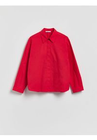 Reserved - Bawełniana koszula - fioletowy. Kolor: fioletowy. Materiał: bawełna #1