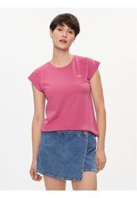 Pepe Jeans T-Shirt Lory PL505853 Różowy Regular Fit. Kolor: różowy. Materiał: bawełna