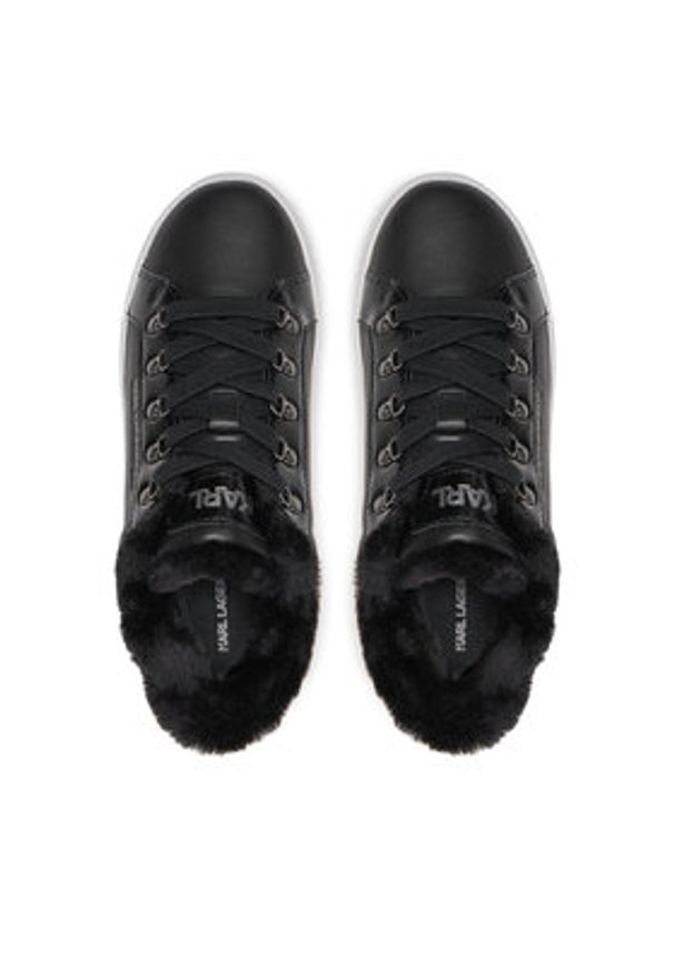 Karl Lagerfeld - KARL LAGERFELD Sneakersy KL67544 Czarny. Kolor: czarny. Materiał: skóra