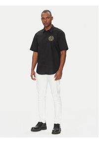 Versace Jeans Couture Koszula 78GALY11 Czarny Regular Fit. Kolor: czarny. Materiał: bawełna #2