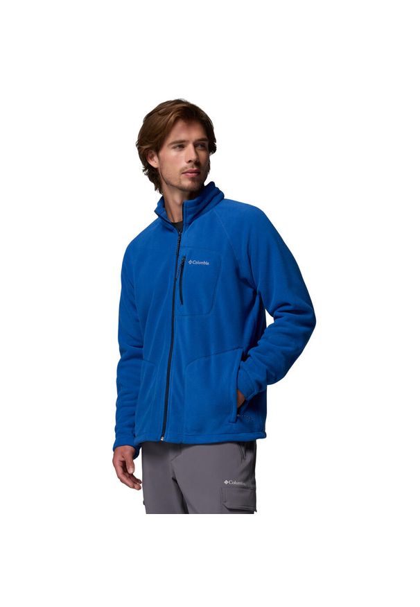 columbia - Polar turystyczny męski Fast Trek II Full Zip Fleece. Kolor: niebieski. Materiał: poliester. Sport: turystyka piesza