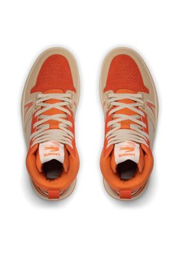 Lacoste Sneakersy L001 Mid 223 3 Sfa Pomarańczowy. Kolor: pomarańczowy. Materiał: skóra