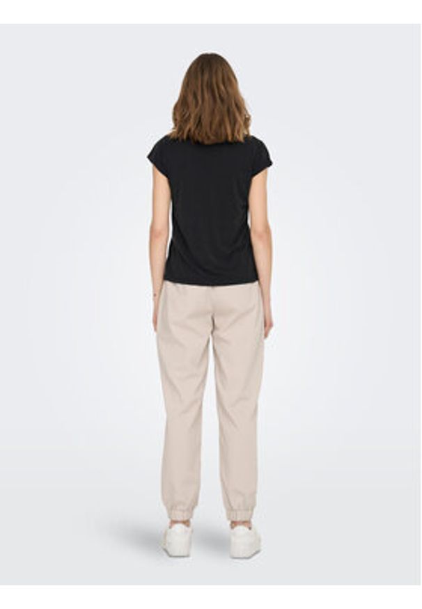 only - ONLY T-Shirt Free 15287041 Czarny Regular Fit. Kolor: czarny. Materiał: syntetyk