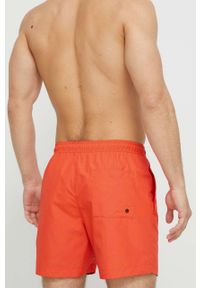 Calvin Klein szorty kąpielowe kolor pomarańczowy. Kolor: pomarańczowy. Materiał: tkanina, poliester, materiał #4