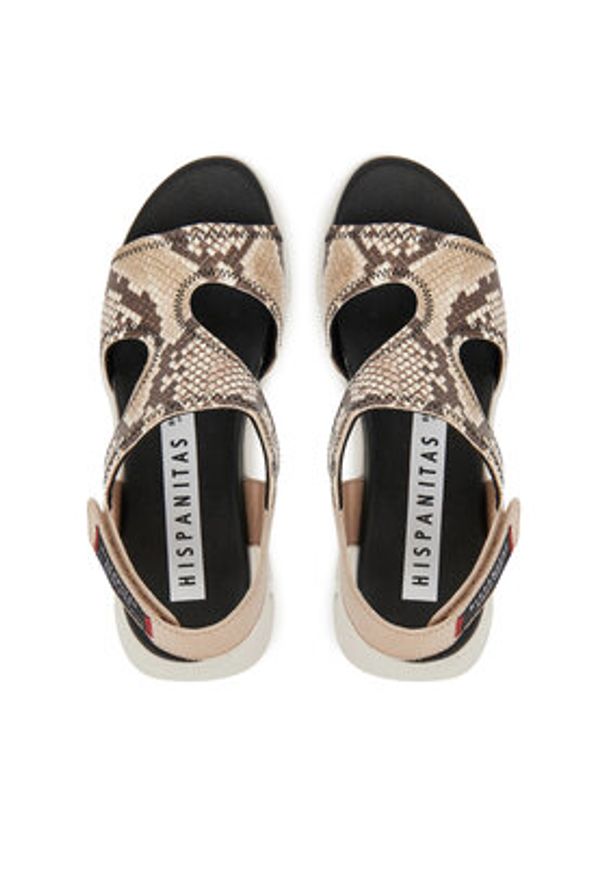 Hispanitas Sandały Dakar HV254010 Brązowy. Kolor: brązowy. Materiał: skóra