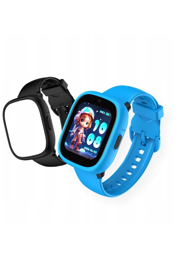 NoName - Zegarek Smartwatch Gps Wifi 4g Sim Sos Dla Dziecka / Kidoboo / K3 Watchme Gen2 / Kblgk3g2bb / Niebieski / Czarny. Rodzaj zegarka: smartwatch. Kolor: czarny, niebieski, wielokolorowy