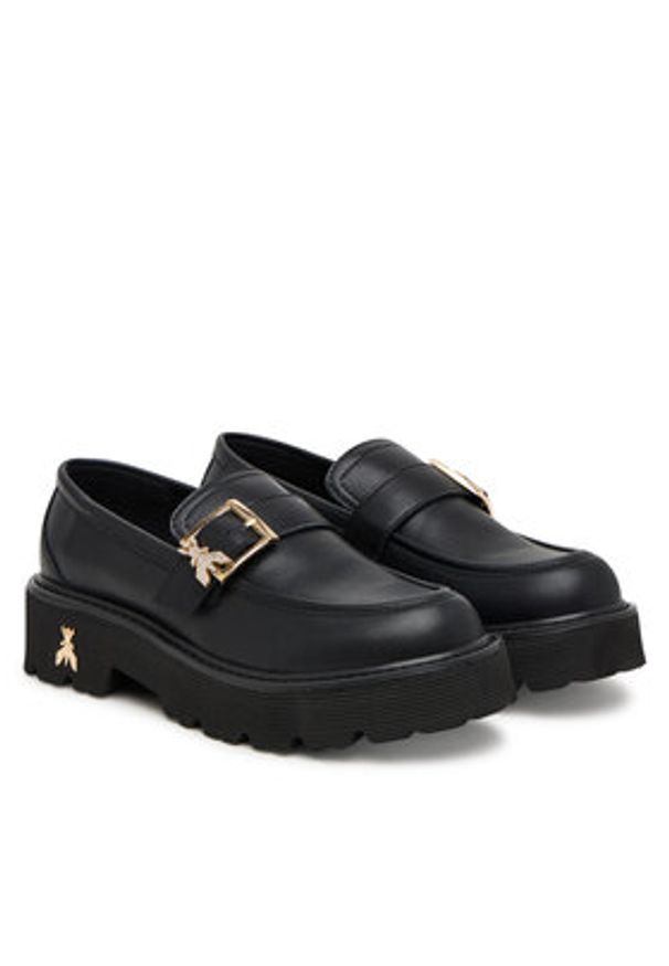 Patrizia Pepe Loafersy PPJ963.31 Czarny. Kolor: czarny. Materiał: skóra
