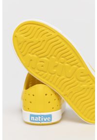 Native - Tenisówki dziecięce Jefferson. Nosek buta: okrągły. Kolor: żółty. Materiał: syntetyk, materiał, guma. Szerokość cholewki: normalna #3